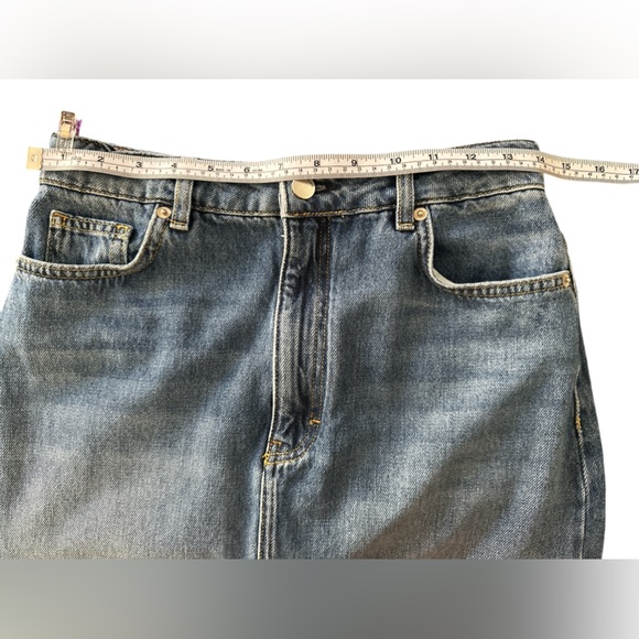 ba&sh Dona Denim Midi Skirt Size M Sold - Picture 11 of 11